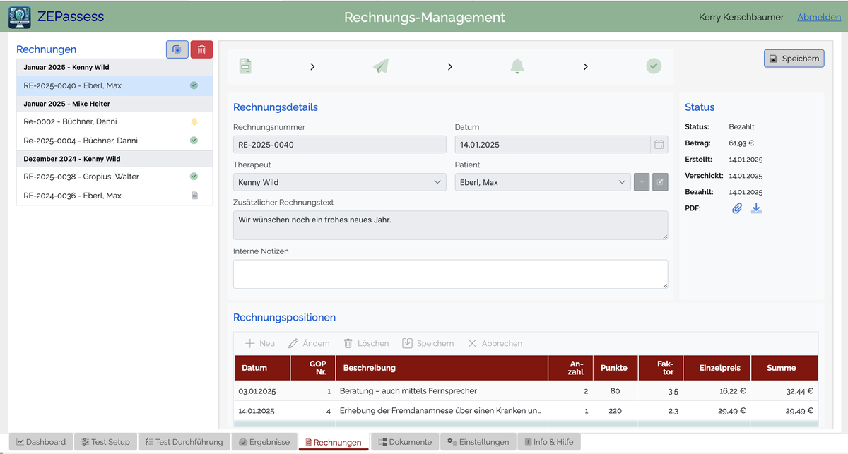 Rechnungsmanagement